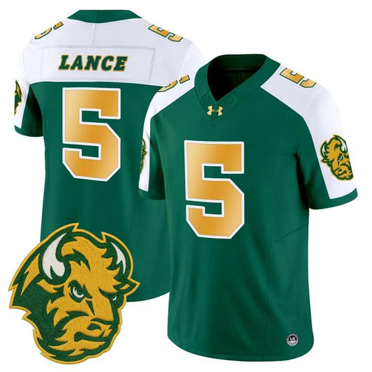 Bryce Lance Jersey #5 North Dakota State Bison Limited Stitched Green Alter by My Store NCAA Football Jerseys