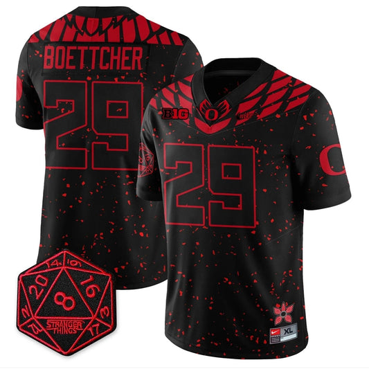 Bryce Boettcher Jersey #29 Oregon Ducks Shoe Duck Stranger Things Stitched by My Store NCAA Football Jerseys