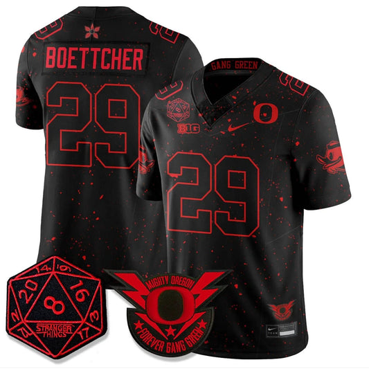 Bryce Boettcher Jersey #29 Oregon Ducks Stranger Things Vapor Limited Stitched by My Store NCAA Football Jerseys