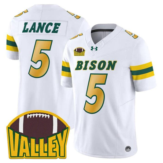 Bryce Lance Jersey #5 North Dakota State Bison 2025 Limited Stitched by My Store NCAA Football Jerseys