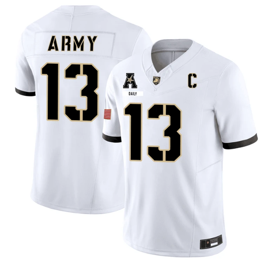 Bryson Daily Jersey #13 Army Black Knights 101st Airborne Division Honoring White by My Store