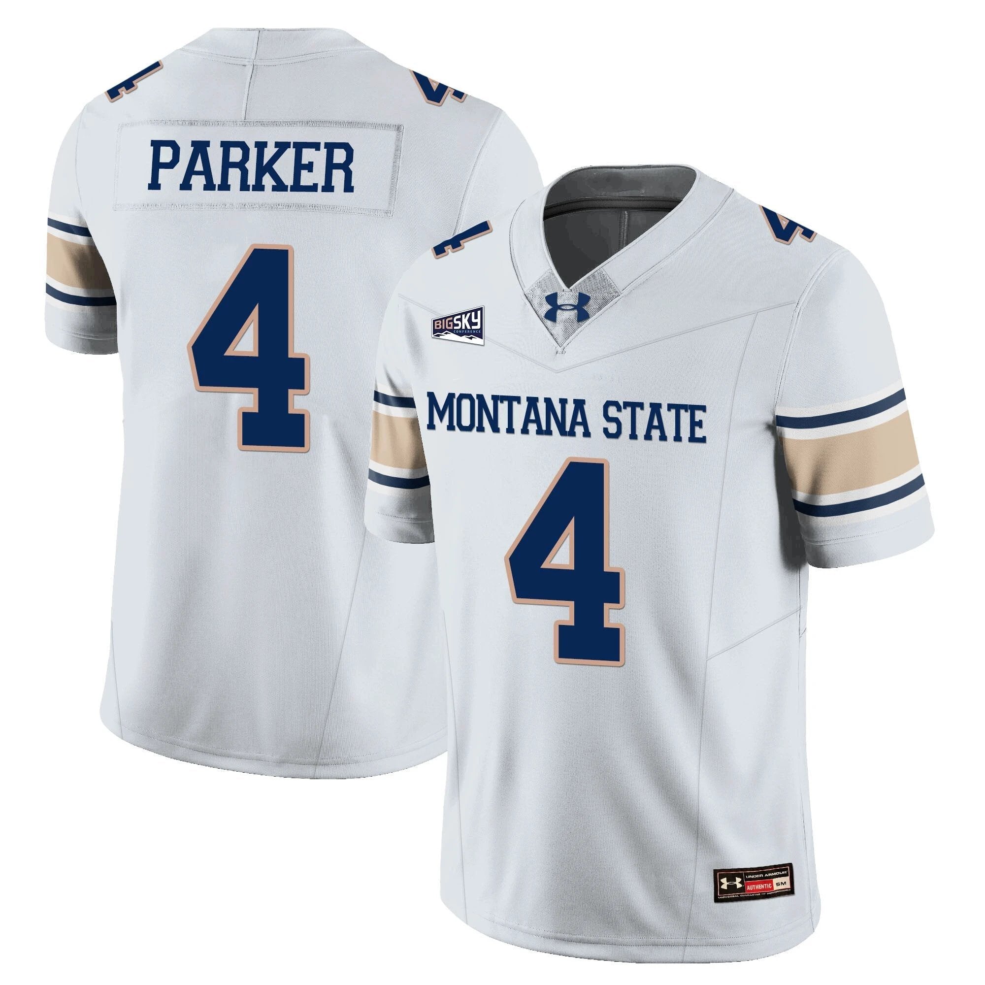 Bryson Parker Jersey #4 Montana State Bobcat Football 2025 Stitched White by My Store
