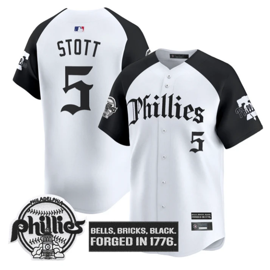 Bryson Stott Jersey #5 Philadelphia Phillies Gothic Liberty Edition Alternate by My Store