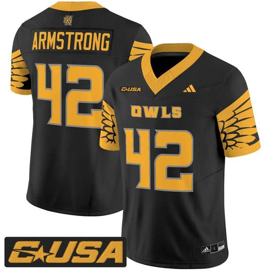 Bryson Armstrong Jersey #42 Kennesaw State Owls 2025 Vapor Stitched by My Store NCAA Football Jerseys
