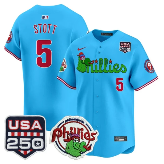 Bryson Stott Jersey #5 Philadelphia Phillies Phanatic 250 USA Stitched by My Store