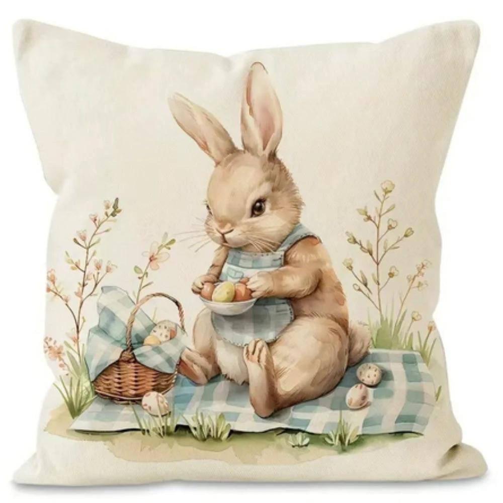 Bubboo Bunny Easter Cushion Covers Set by Casa & Beyond
