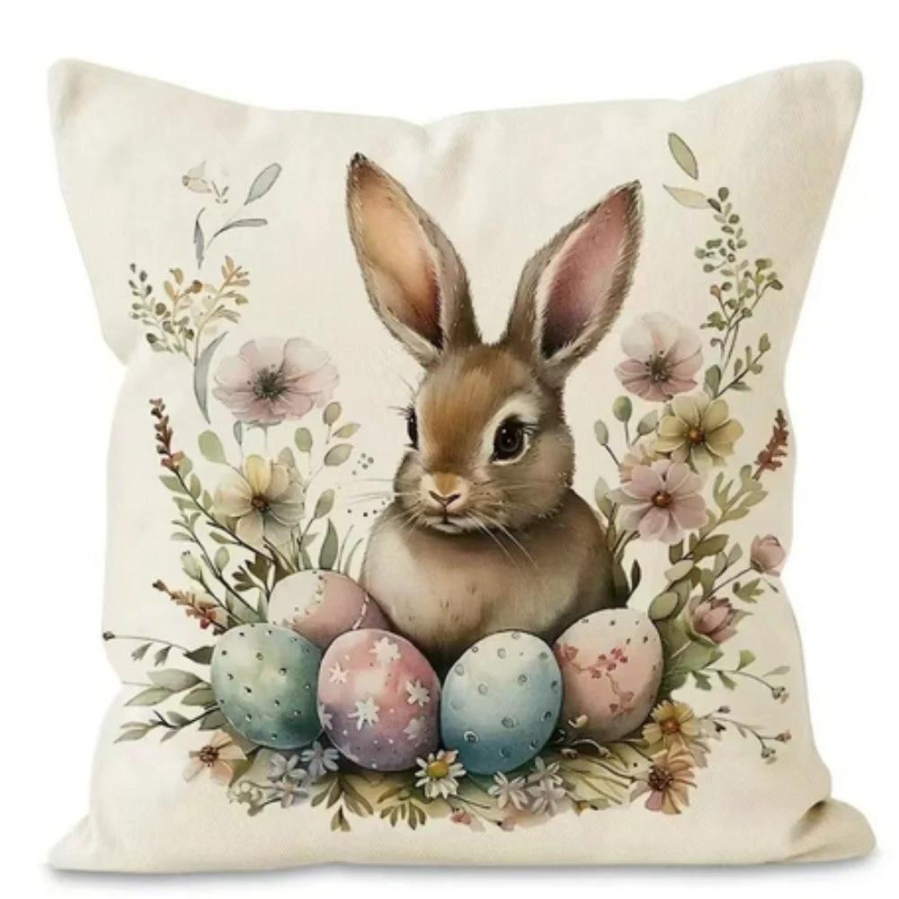 Bubboo Bunny Easter Cushion Covers Set by Casa & Beyond