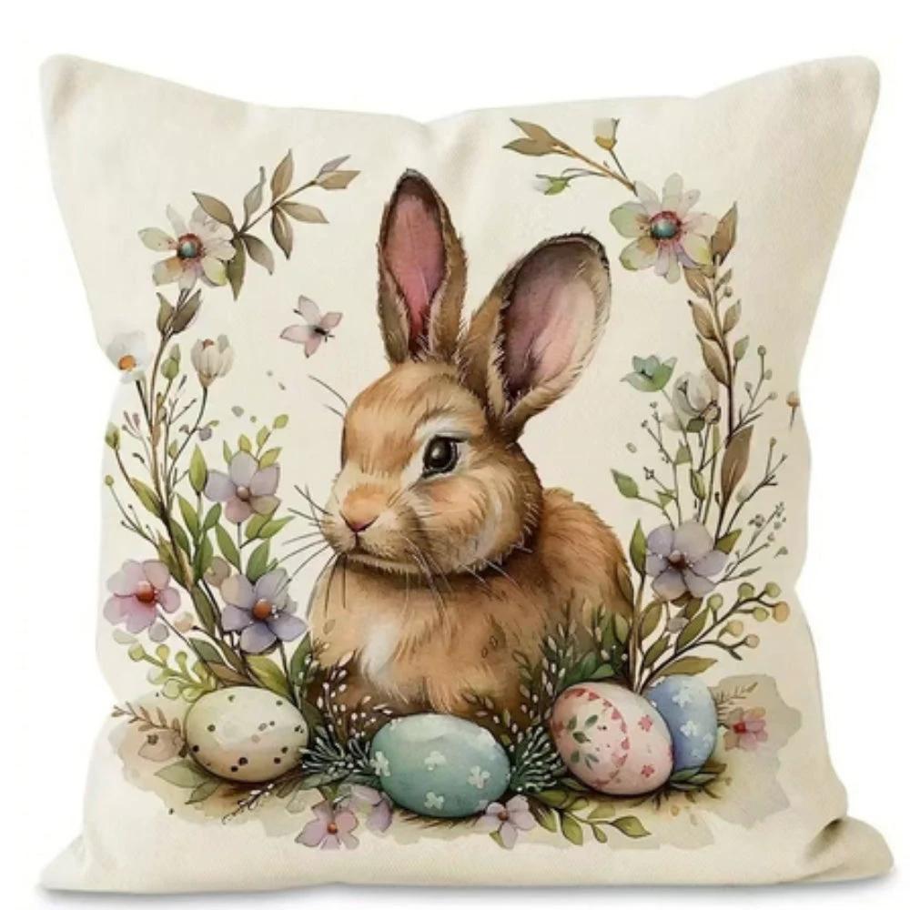 Bubboo Bunny Easter Cushion Covers Set by Casa & Beyond