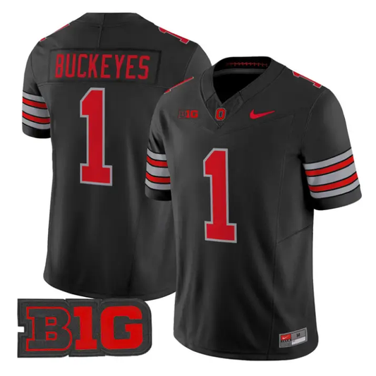 Buckeyes Jersey #1 Ohio State 2026 Tunnel Vision Limited Stitched by My Store NCAA Football Jerseys