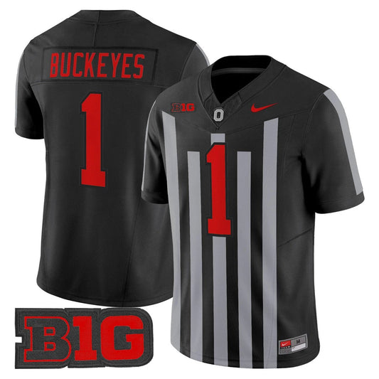 Buckeyes Jersey #1 Ohio State Buckeyes Throwback Vapor Limited Stitched by My Store NCAA Football Jerseys