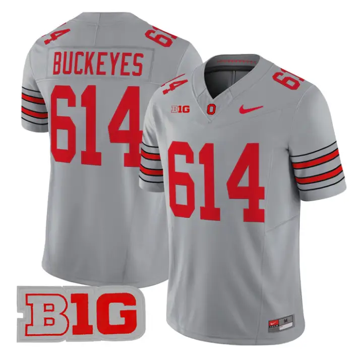 Buckeyes Jersey #614 Ohio State 2026 Tunnel Vision Limited Stitched by My Store NCAA Football Jerseys