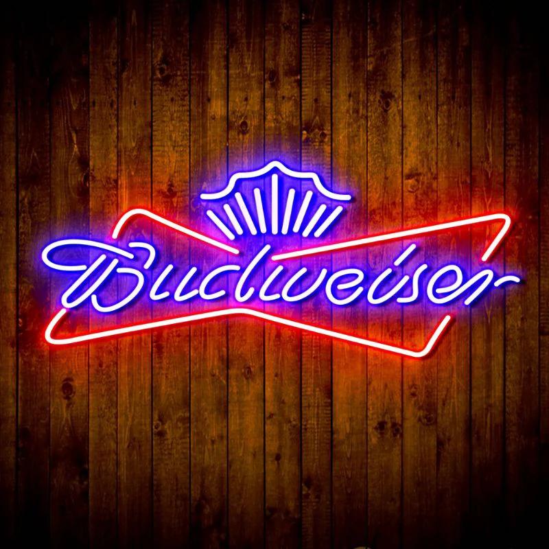 Budweiser Bar Neon LED Sign Bar Wall Decor Art by Neonchics