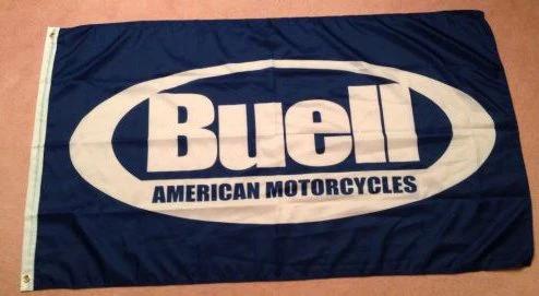 Buell American Flag 3X5 Ft Polyester Banner USA 90x150cm by flagsjustdoit