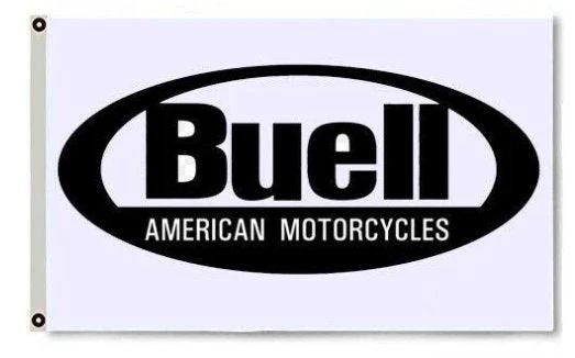 Buell Motorcycles American Flag 3X5 Ft Polyester Banner USA 90x150cm by flagsjustdoit