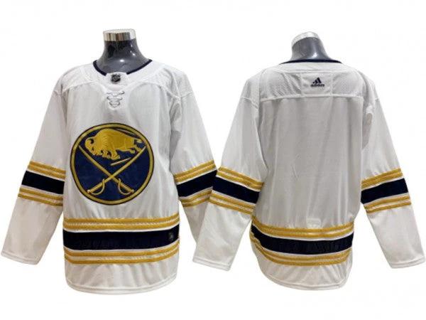 Buffalo Sabres Blank White 50th Season Hockey Jersey by Hockey David