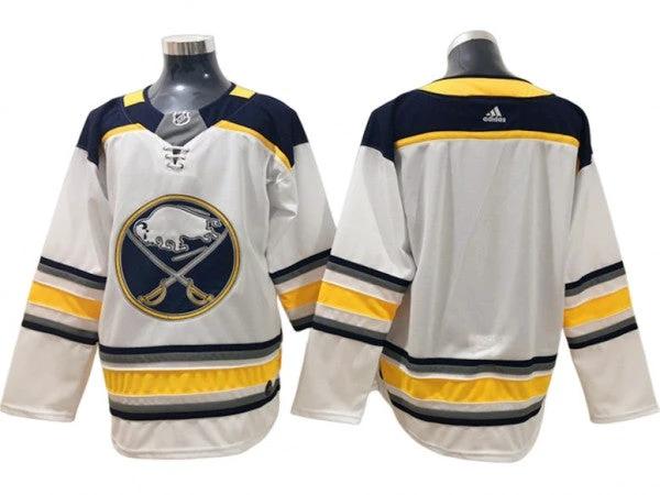 Buffalo Sabres Blank White Away Jersey by Hockey David