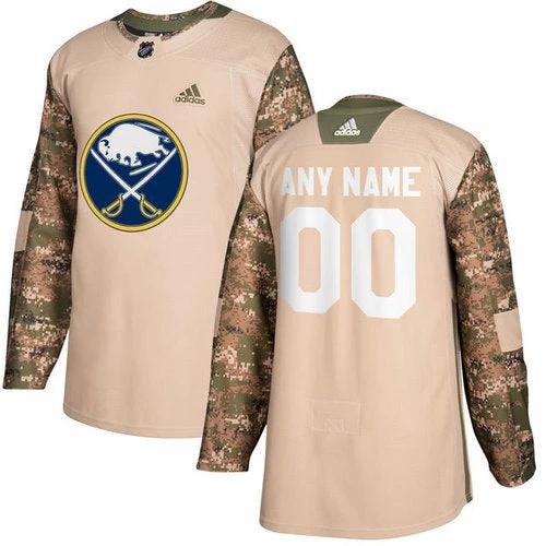 Buffalo Sabres Camo Veterans Day Custom Practice Jersey by Hockey David
