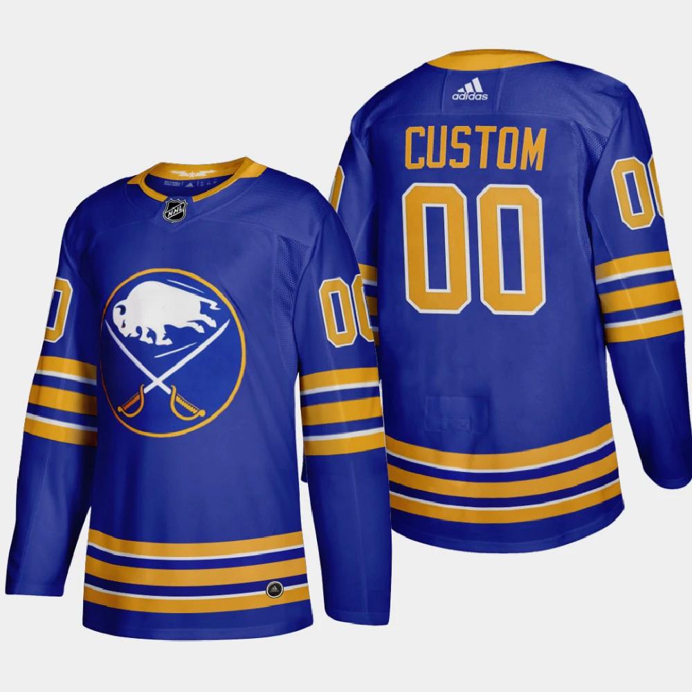 Buffalo Sabres Custom 2020-21 Home Player Stitched NHL Jersey Royal Blue by Hockey David