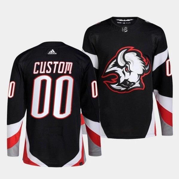 Buffalo Sabres Custom Black 2022-23 Stitched Jersey by Hockey David