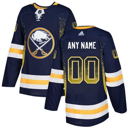 Buffalo Sabres Navy Customized Drift Fashion Jersey by Hockey David