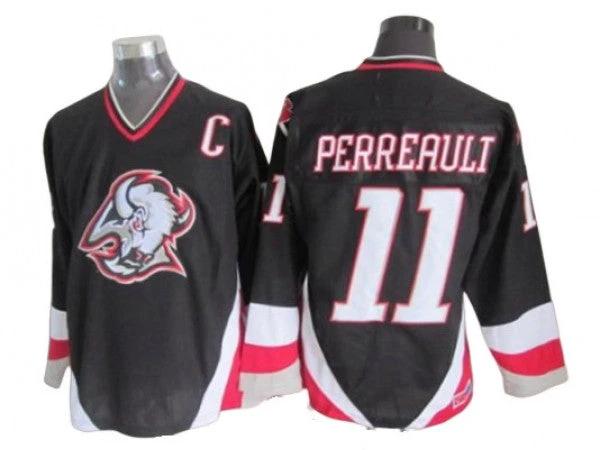 Buffalo Sabres #11 Gilbert Perreault Black 2005 Vintage CCM Jersey by Hockey David