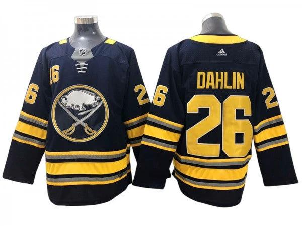 Buffalo Sabres #26 Rasmus Dahlin Navy Home Jersey by Hockey David