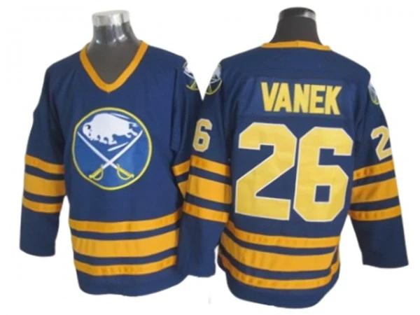 Buffalo Sabres #26 Thomas Vanek Navy Vintage CCM Jersey by Hockey David