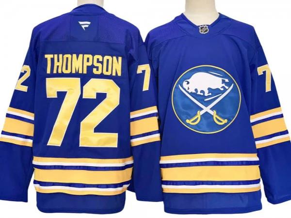 Buffalo Sabres #72 Tage Thompson Royal 2024 Home Jersey by Hockey David