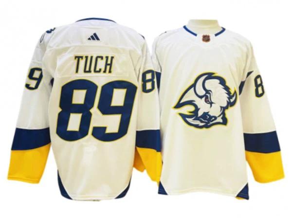 Buffalo Sabres #89 Alex Tuch White Reverse Retro 2.0 Jersey by Hockey David