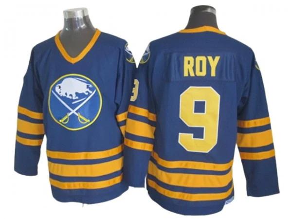 Buffalo Sabres #9 Derek Roy Navy Vintage CCM Jersey by Hockey David