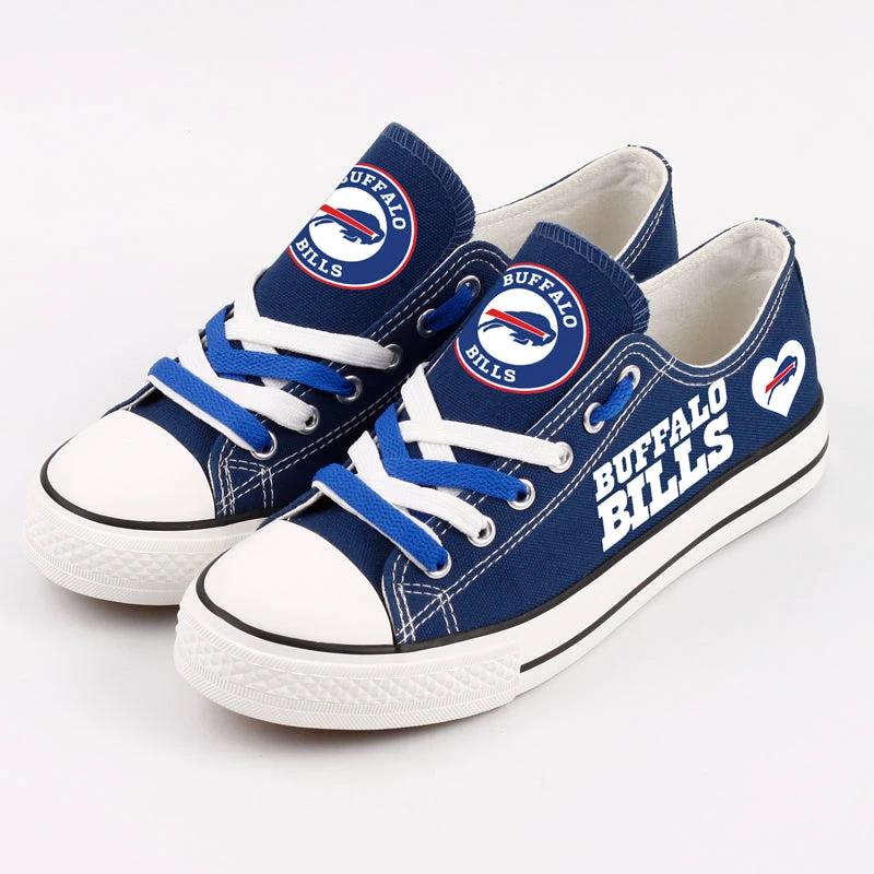 Buffalo Bills Low Top Canvas Sport Sneakers Shoes For Men Women Fans by Crocs