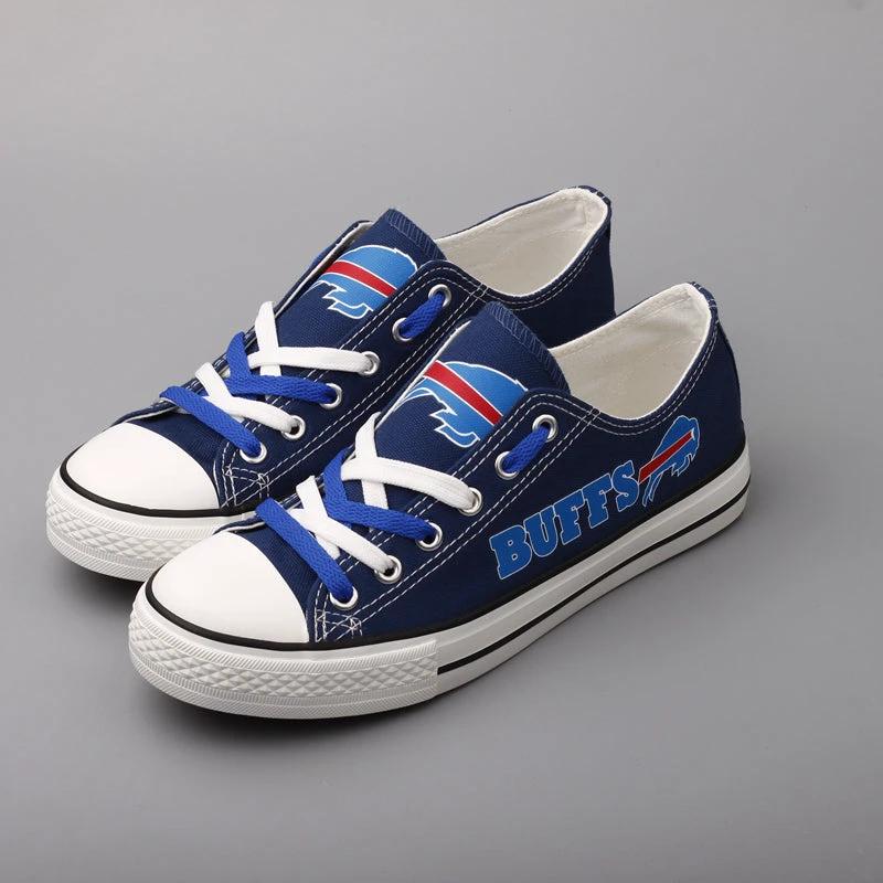 Buffalo Bills Low Top Canvas Sport Sneakers Shoes For Men Women Fans by Crocs