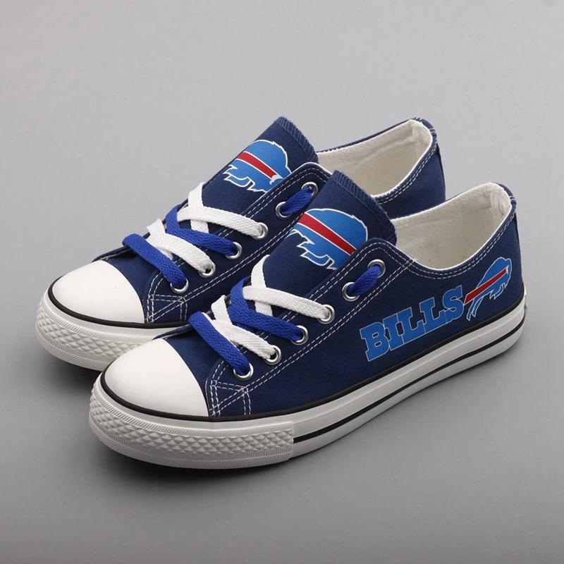 Buffalo Bills Low Top Canvas Sport Sneakers Shoes For Men Women Fans by Crocs
