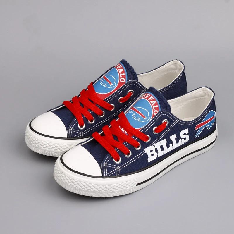 Buffalo Bills Low Top Canvas Sport Sneakers Shoes For Men Women Fans by Crocs