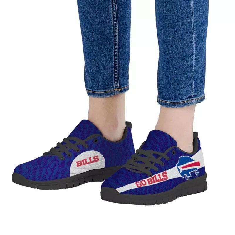 Buffalo Bills Blue Team Name NLF Sneaker Shoes For Men Women Fans by Crocs