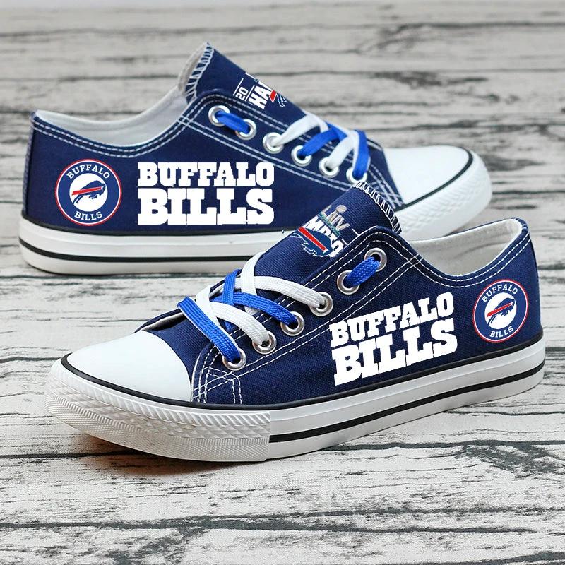 Buffalo Bills Low Top Canvas Sport Sneakers Shoes For Men Women Fans by Crocs