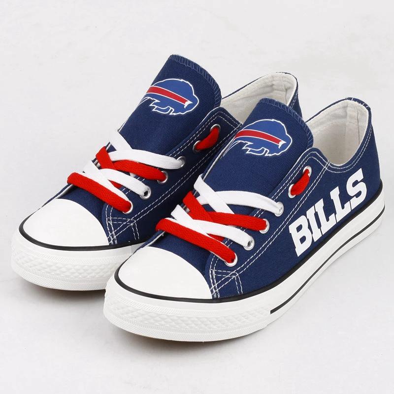 Buffalo Bills Low Top Canvas Sport Sneakers Shoes For Men Women Fans by Crocs