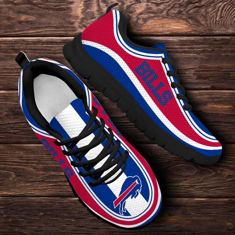 Buffalo Bills Blue Team Name NLF Sneaker Shoes For Men Women Fans by Crocs