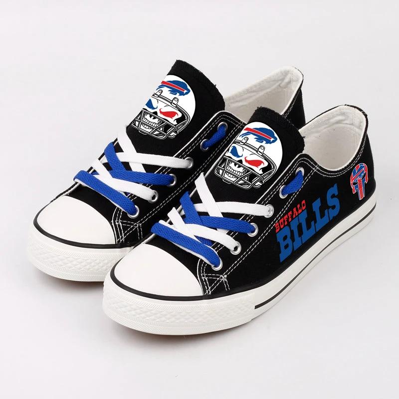 Buffalo Bills Low Top Canvas Sport Sneakers Shoes For Men Women Fans by Crocs