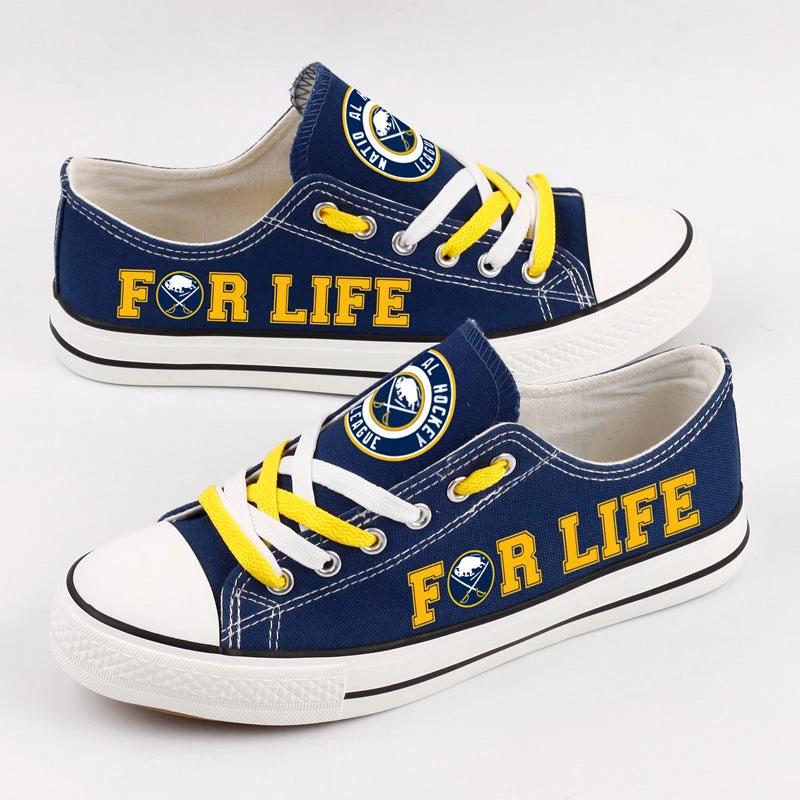 Buffalo Sabres Low Top Canvas Sport Sneakers Shoes For Men Women Fans by Crocs