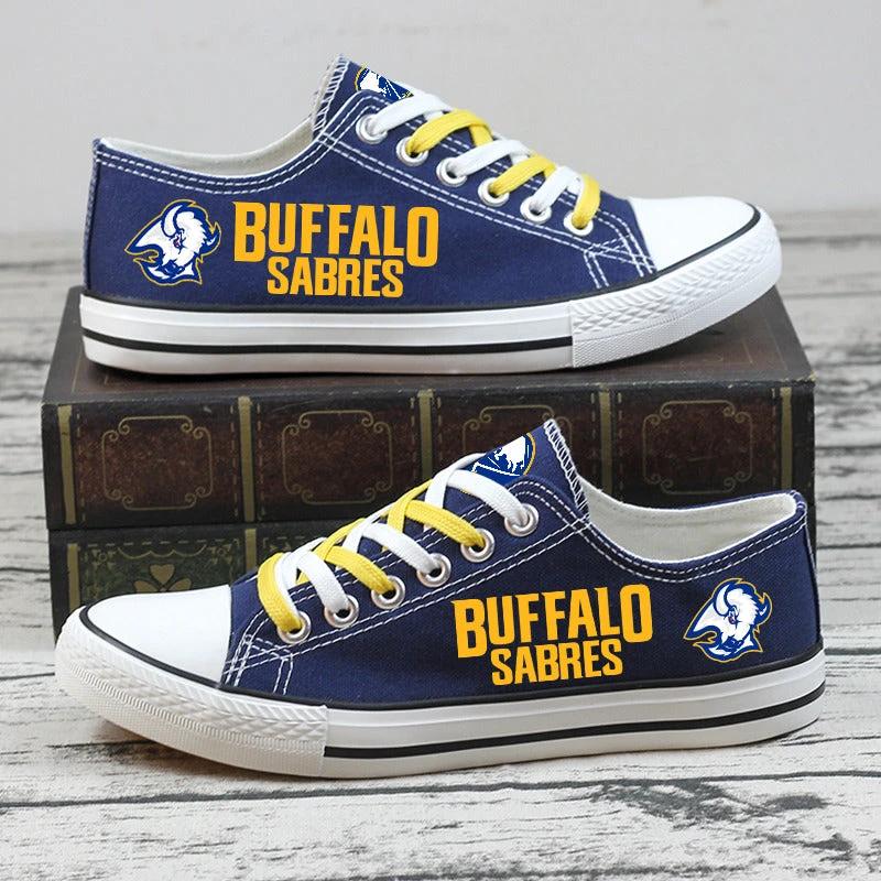 Buffalo Sabres Low Top Canvas Sport Sneakers Shoes For Men Women Fans by Crocs