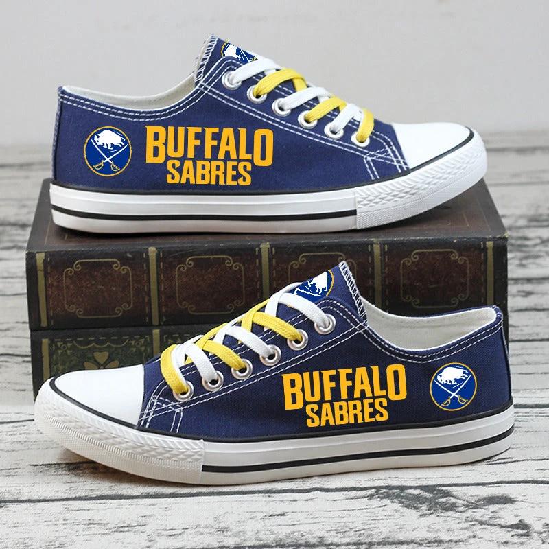 Buffalo Sabres Low Top Canvas Sport Sneakers Shoes For Men Women Fans by Crocs