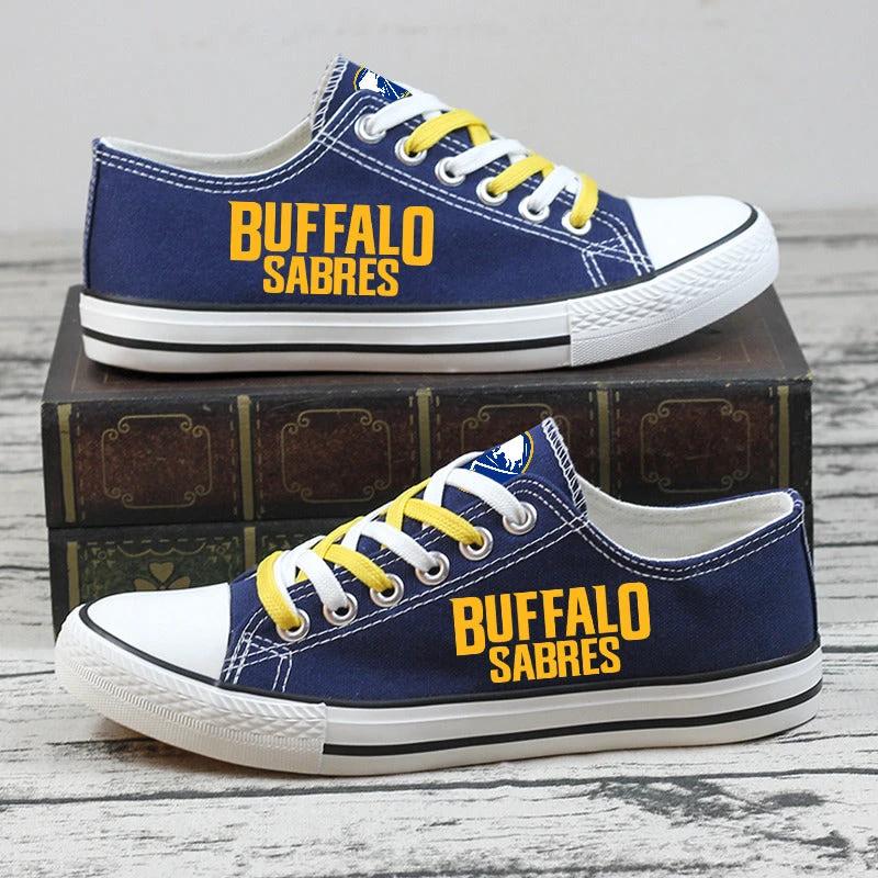 Buffalo Sabres Low Top Canvas Sport Sneakers Shoes For Men Women Fans by Crocs