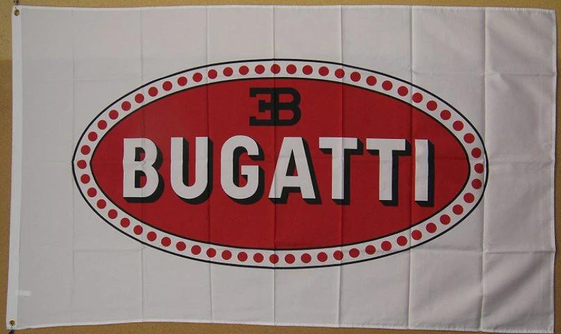 Bugatti Car Flag 3X5 Ft Polyester Banner USA 90x150cm by flagsjustdoit