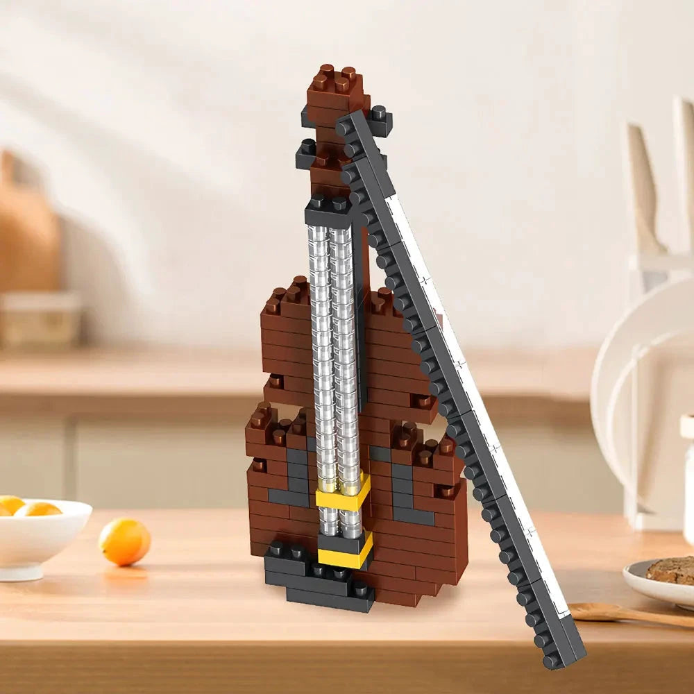 DIY Miniature Musical Instrument made of Building Blocks – Collector's Set by BowLift