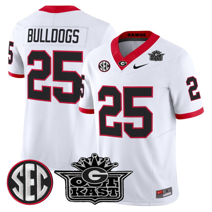 Bulldogs Jersey #25 Outkast x Georgia Bulldogs Vapor Limited Stitched by My Store NCAA Football Jerseys