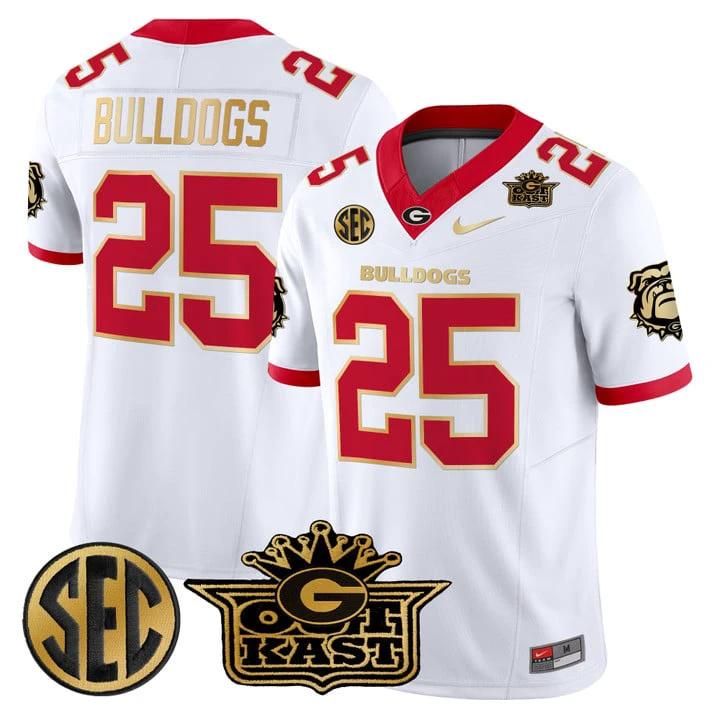 Bulldogs Jersey #25 Outkast x Georgia Bulldogs Vapor Limited Stitched by My Store NCAA Football Jerseys