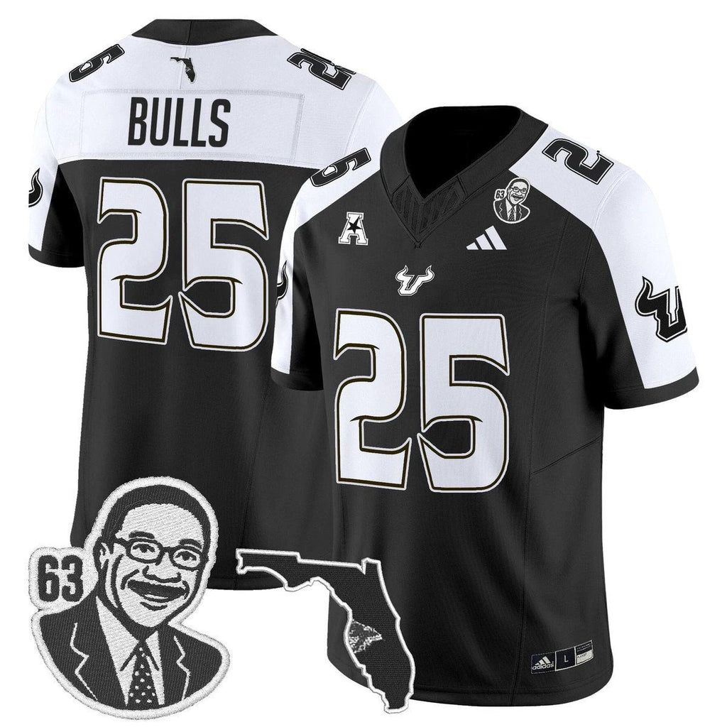 Bulls Jersey #25 South Florida Bulls Lee Roy Selmon Legacy Stitched Black Alter by My Store NCAA Football Jerseys