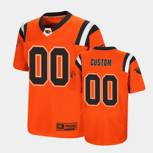 Custom Oregon State Beavers Jersey Name and Number NCAA College Football Replica Orange by My Store