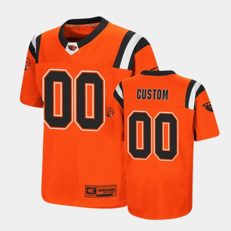 Custom Oregon State Beavers Jersey Name and Number NCAA College Football Replica Orange by My Store